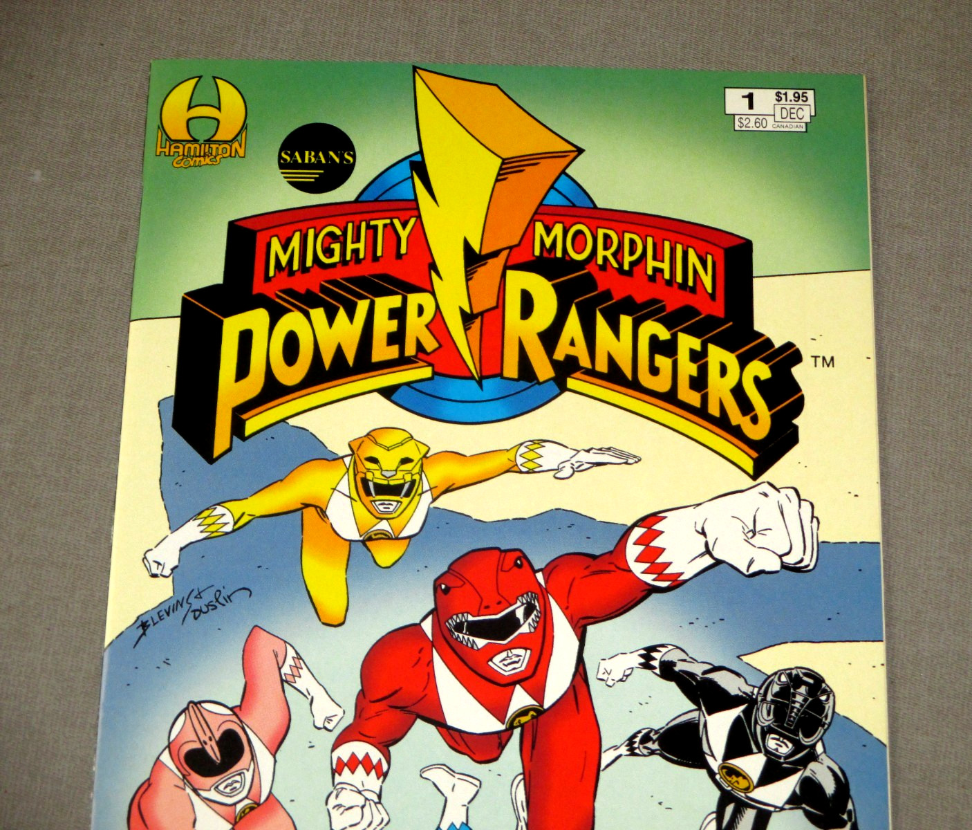 1994- SABANS MIGHTY MORPHIN POWER RANGERS NO.1 COMIC BOOK-W-CARD- NM+ OR BETTER