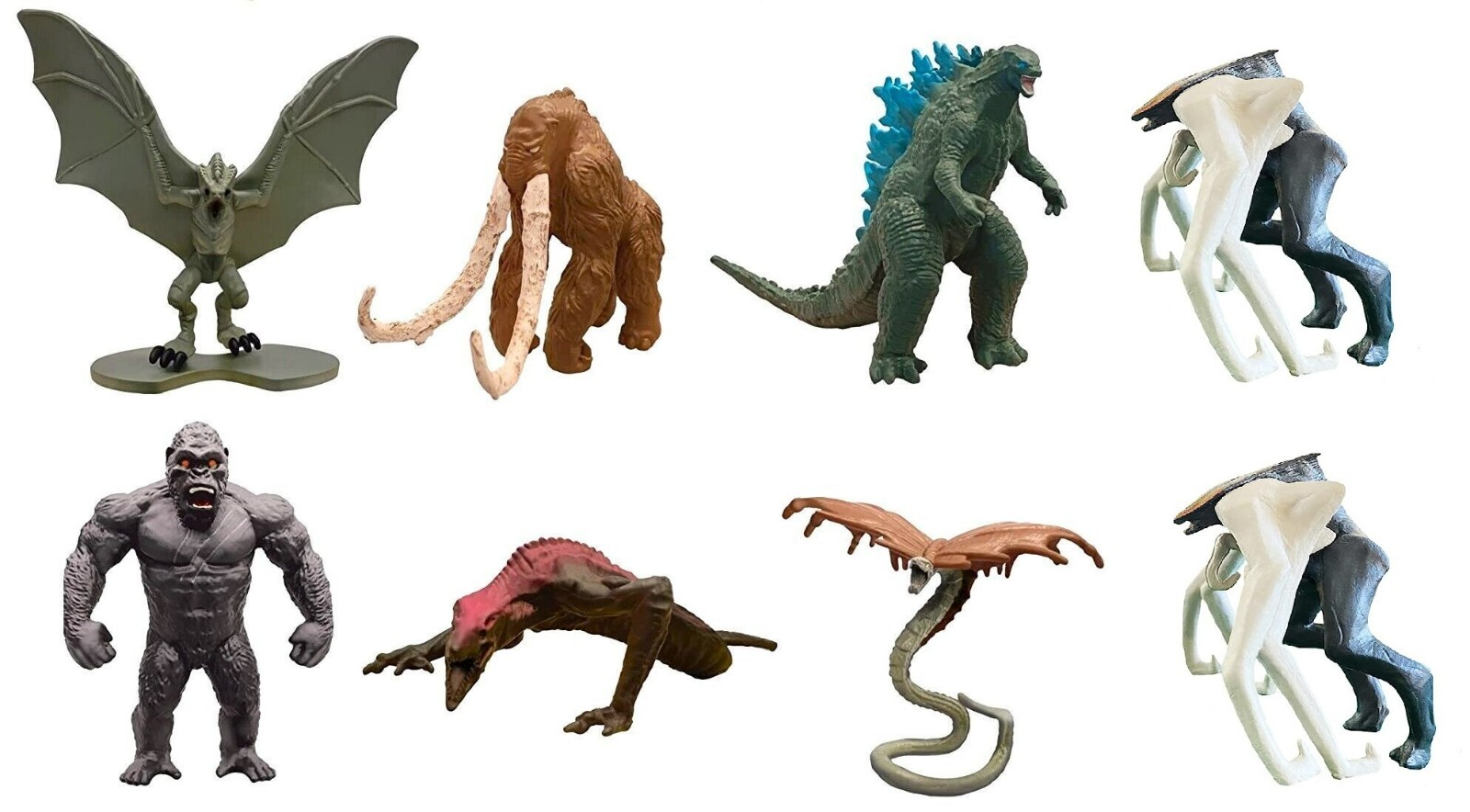 GODZILLA figure pack MONSTERVERSE lot MONSTERS action KONG Behemoth MUTO mini