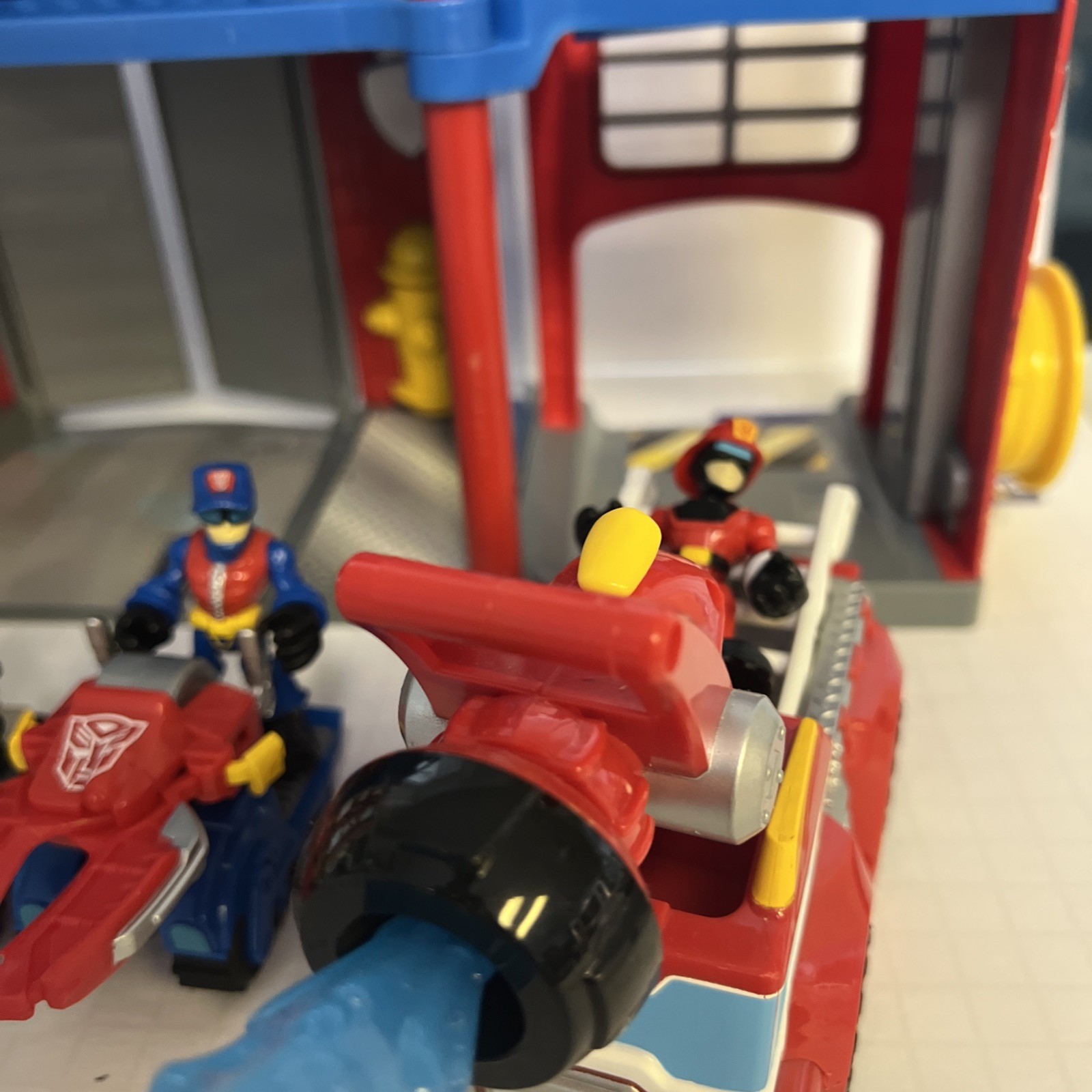 Huge Hasbro Rescue Bots Transformers Assortment Firehouse Minifigures Tools NICE