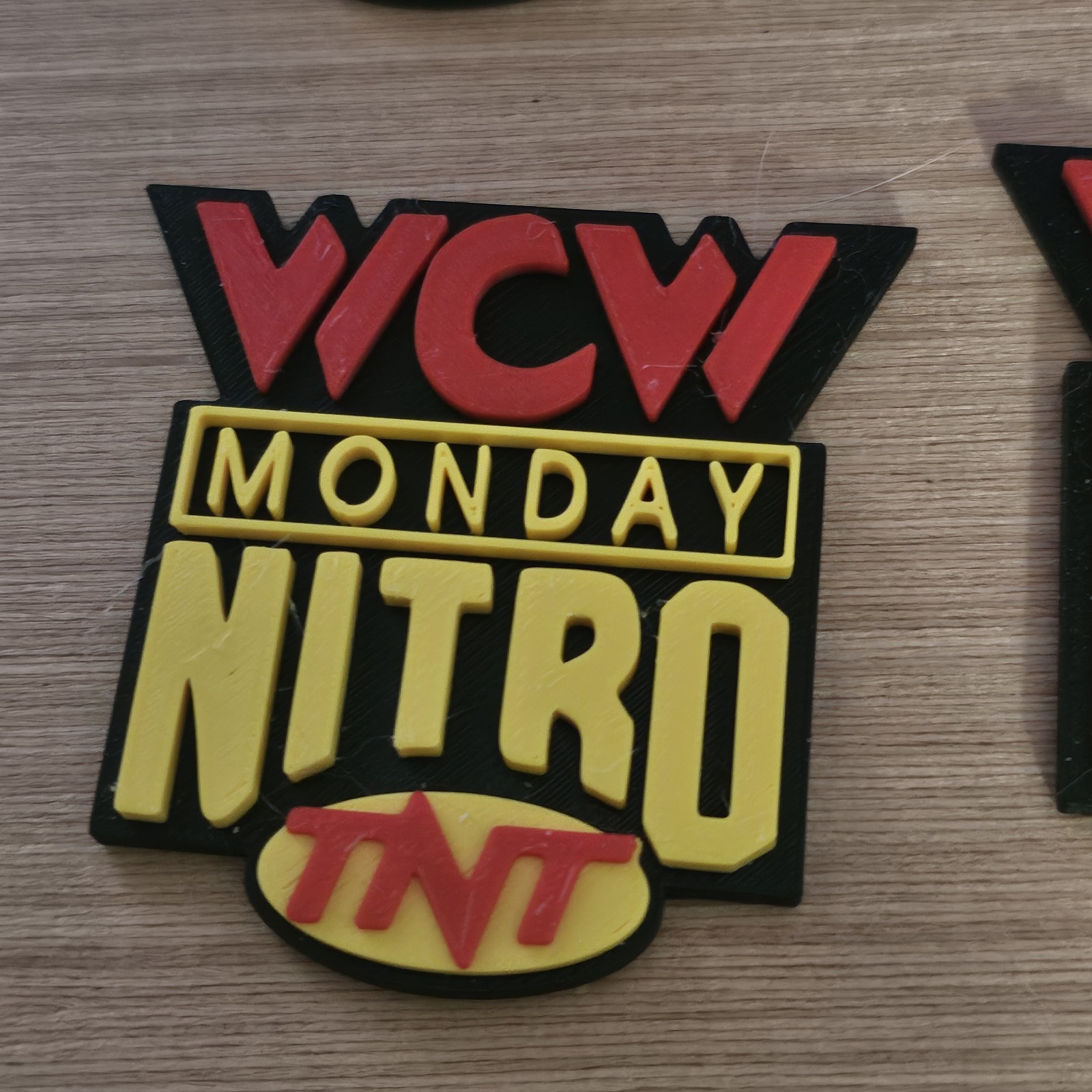 WWE Mattel SMALL WCW Nitro Version 2 Logo Accessory