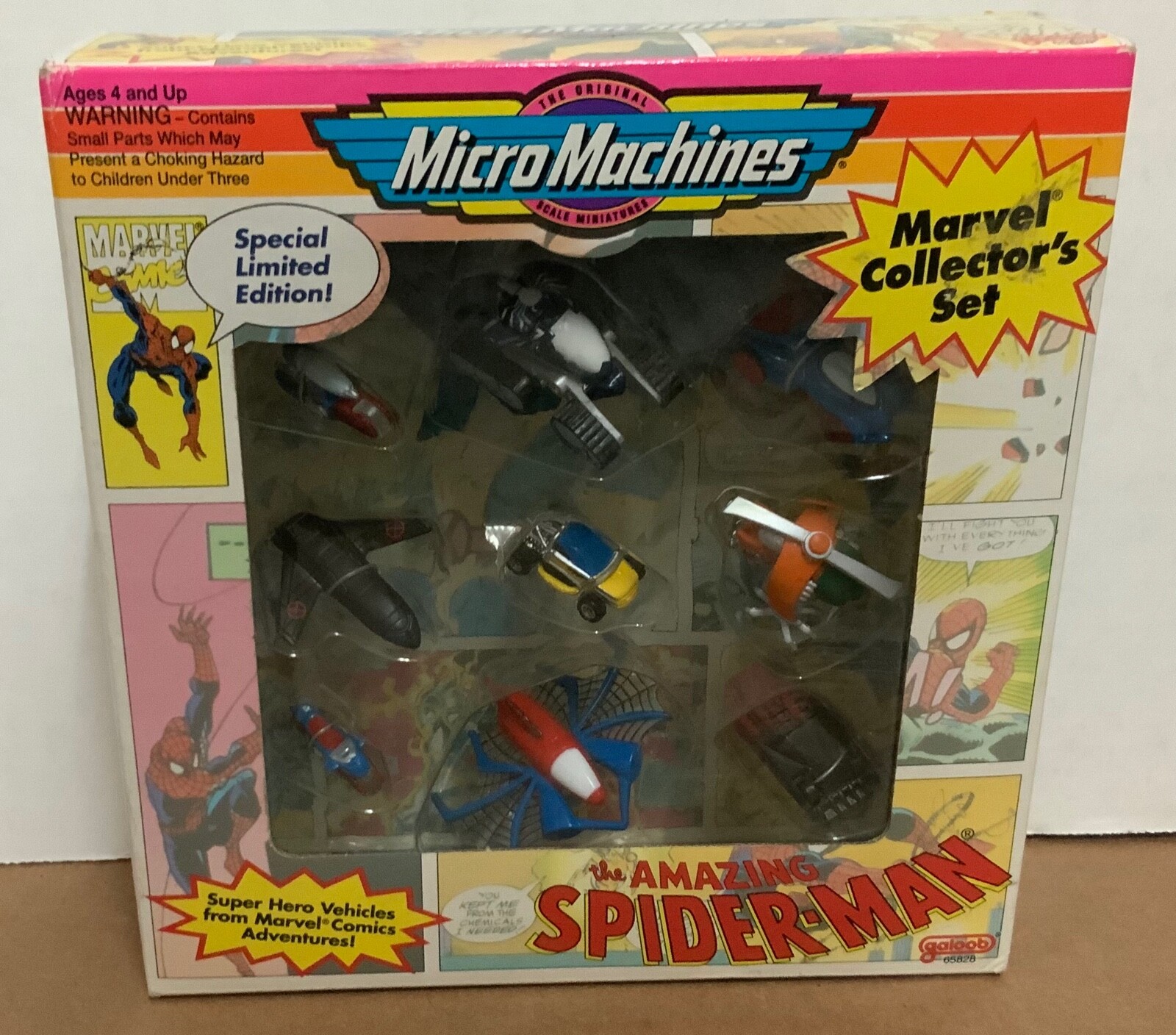 1993 Micro Machines Spider-Man Super Hero Vehicle Collectors Set Complete Sealed