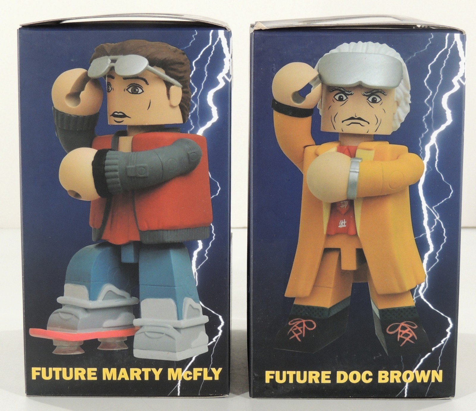 Future Doc Brown & Future Marty McFly Back to the Future Vinimates 2017 SEALED