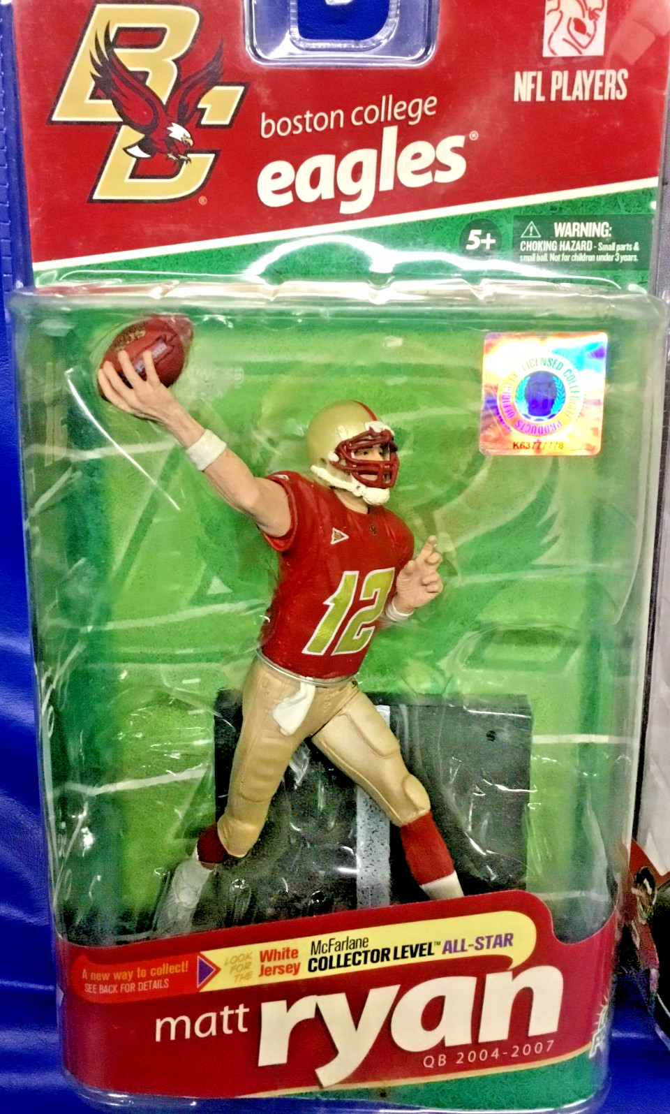MCFARLANE NCAA NFL BOSTON COLLEGE EAGLES ATLANTA FALCONS MATT RYAN TWO FIGURES!!