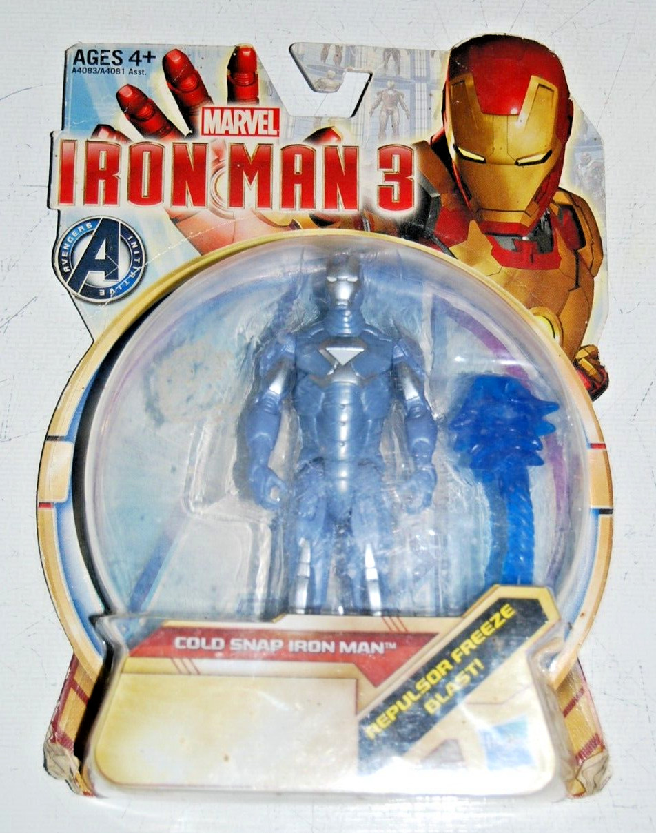 MARVEL IRON MAN 3 COLD SNAP REPULSOR FREEZE BLAST 3.75&Prime; FIGURE Sealed