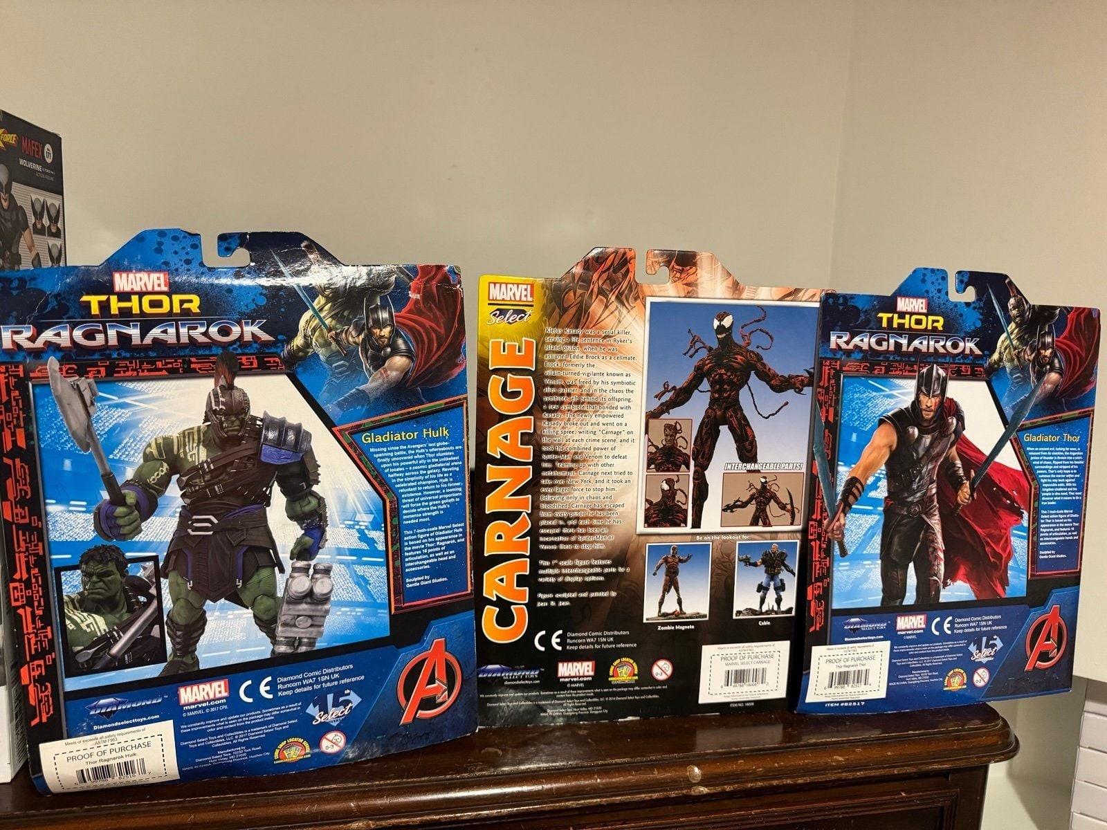 Marvel diamond select Thor hulk carnage