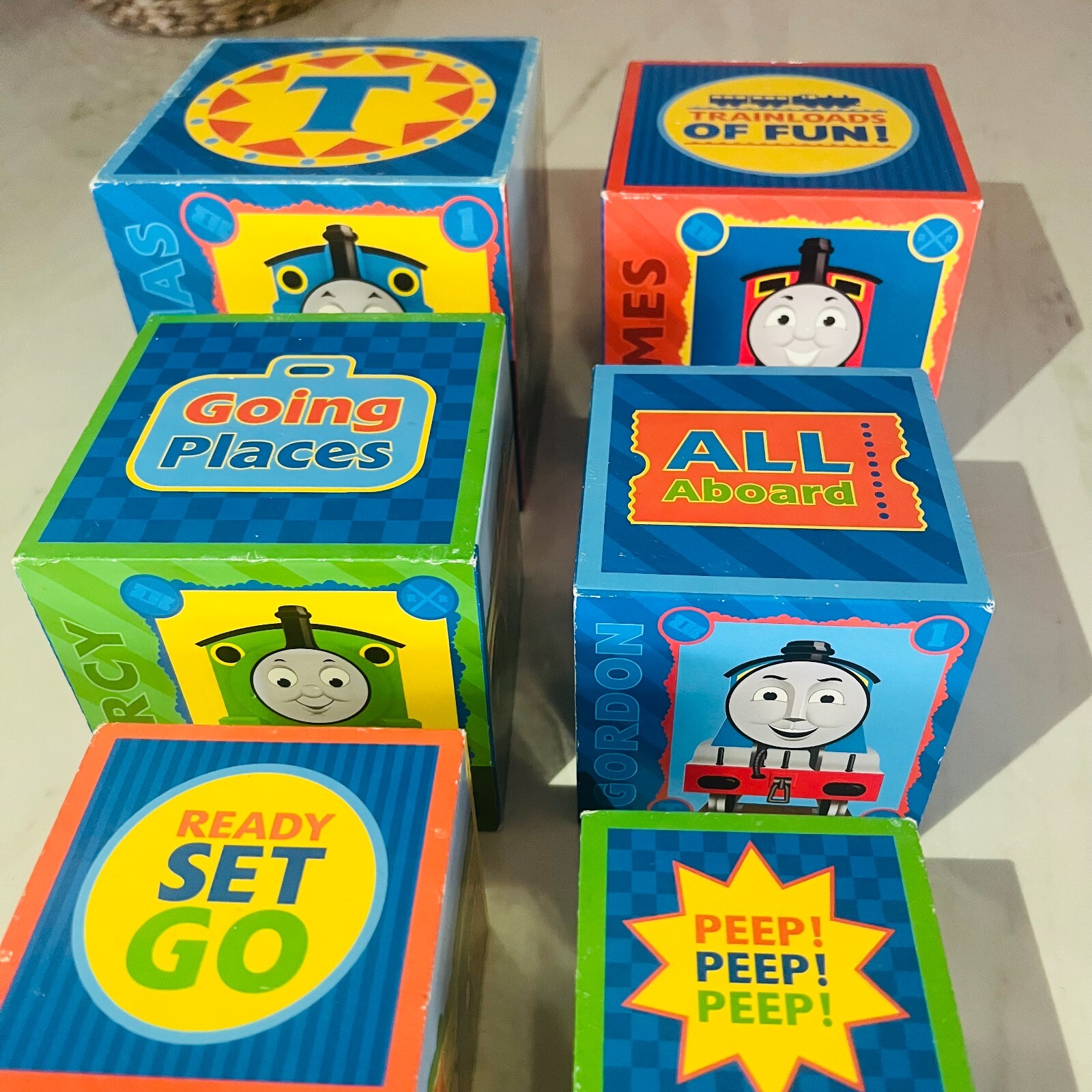 Thomas The Tank Engine – Nesting Stacking Blocks – Thomas & Friends – Rare 5&Prime;