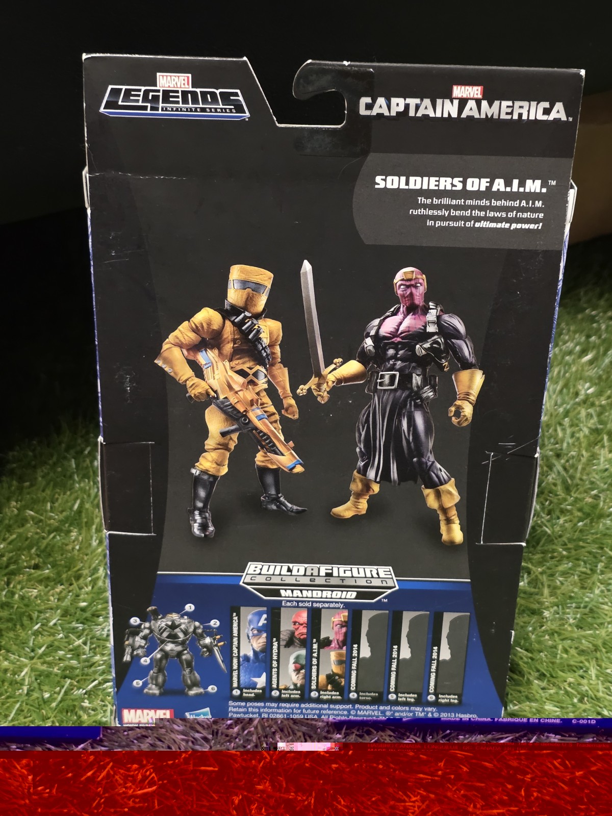 Marvel Legends Infinite Series Captain America Soldiers of A.I.M. Mandroid BAF