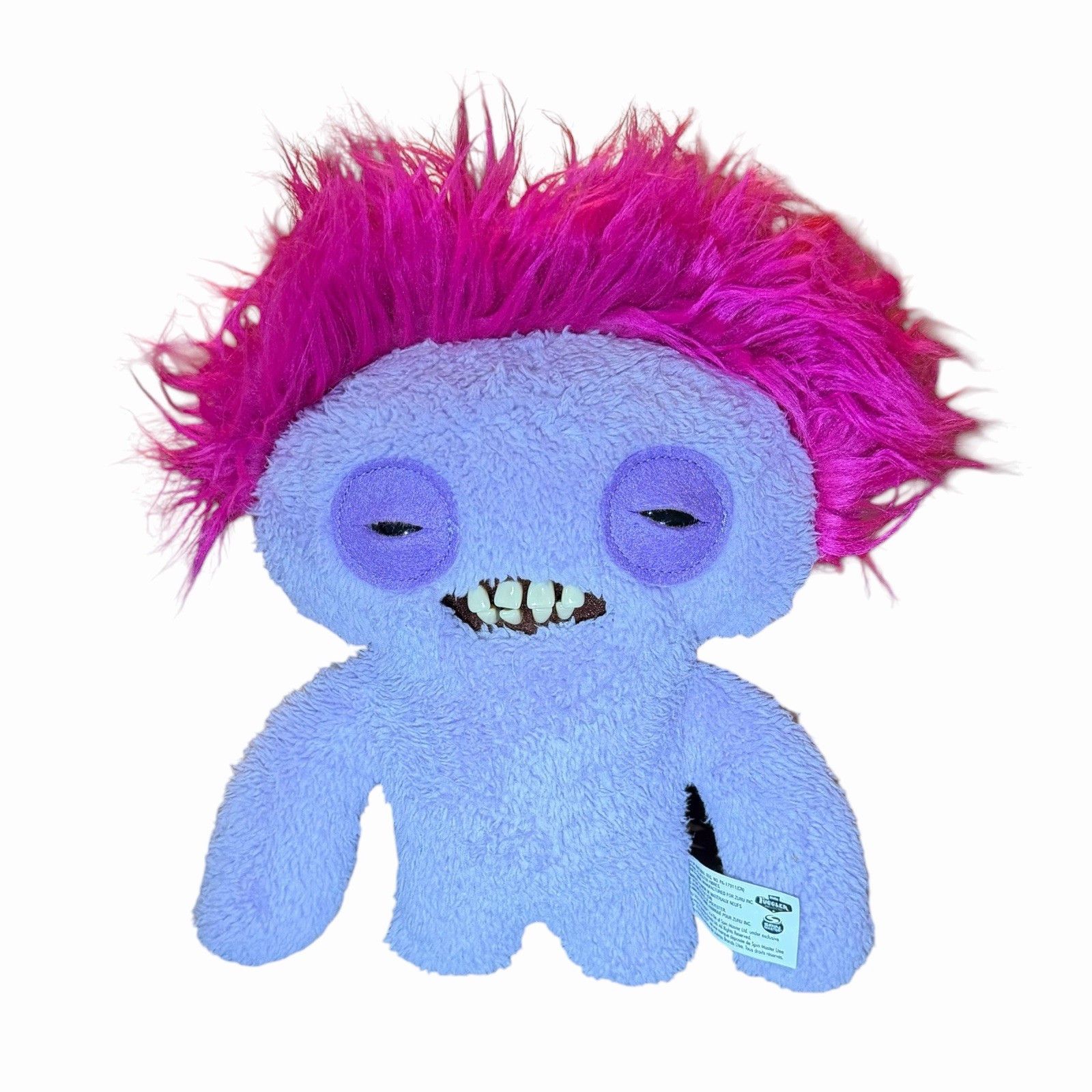 Fugglers Hairy Fuggs – Funny Ugly Monster Plush – 9” (Squidge)