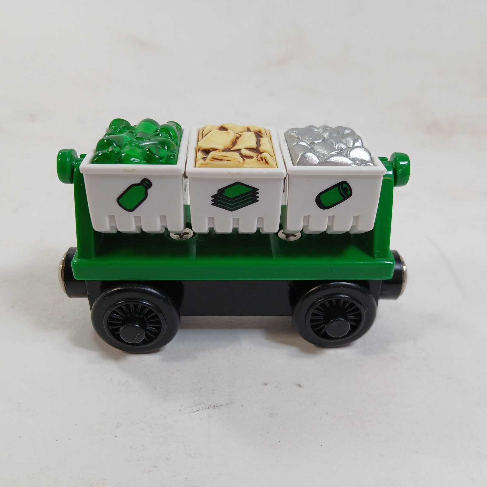 Thomas & Friends Recycling Bins Train Car Wooden Railway Train Cans Paper Bottle