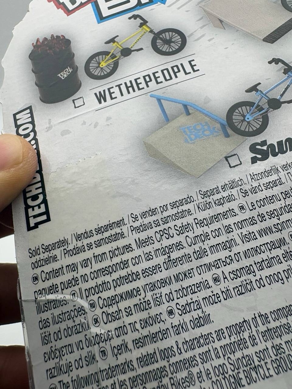 Tech Deck BMX Freestyle Hits Target EX WE THE PEOPLE FINGERBIKE NEW