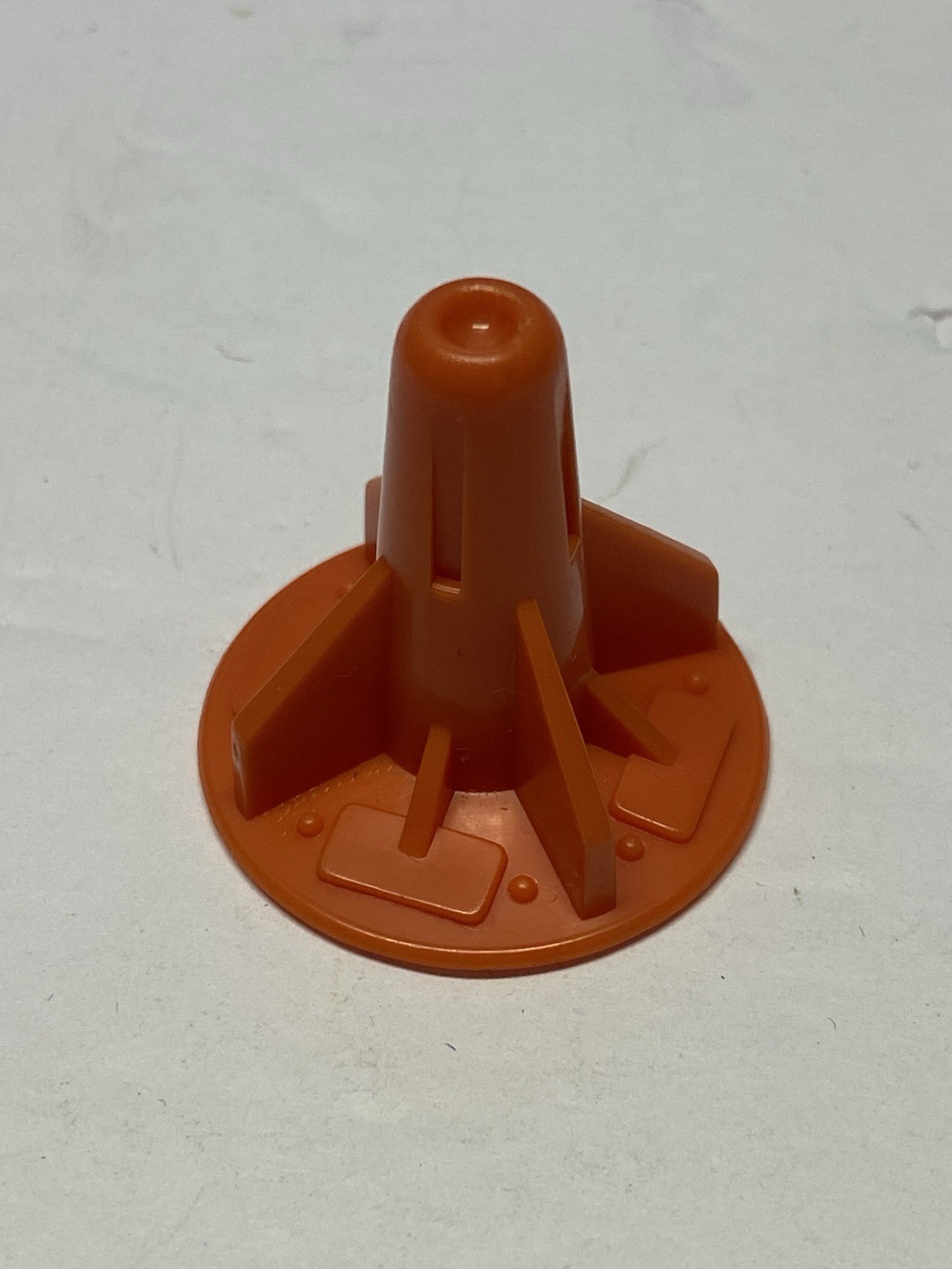 1987 Vintage MOTU Energy Zoid Twistoid Orange PEDESTAL BASE Masters Universe