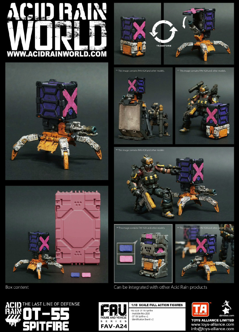 ​Acid Rain WORLD FAV-A24 N.A.U.S Ot-55 Spitfire Action Figure 1/18 In Stock