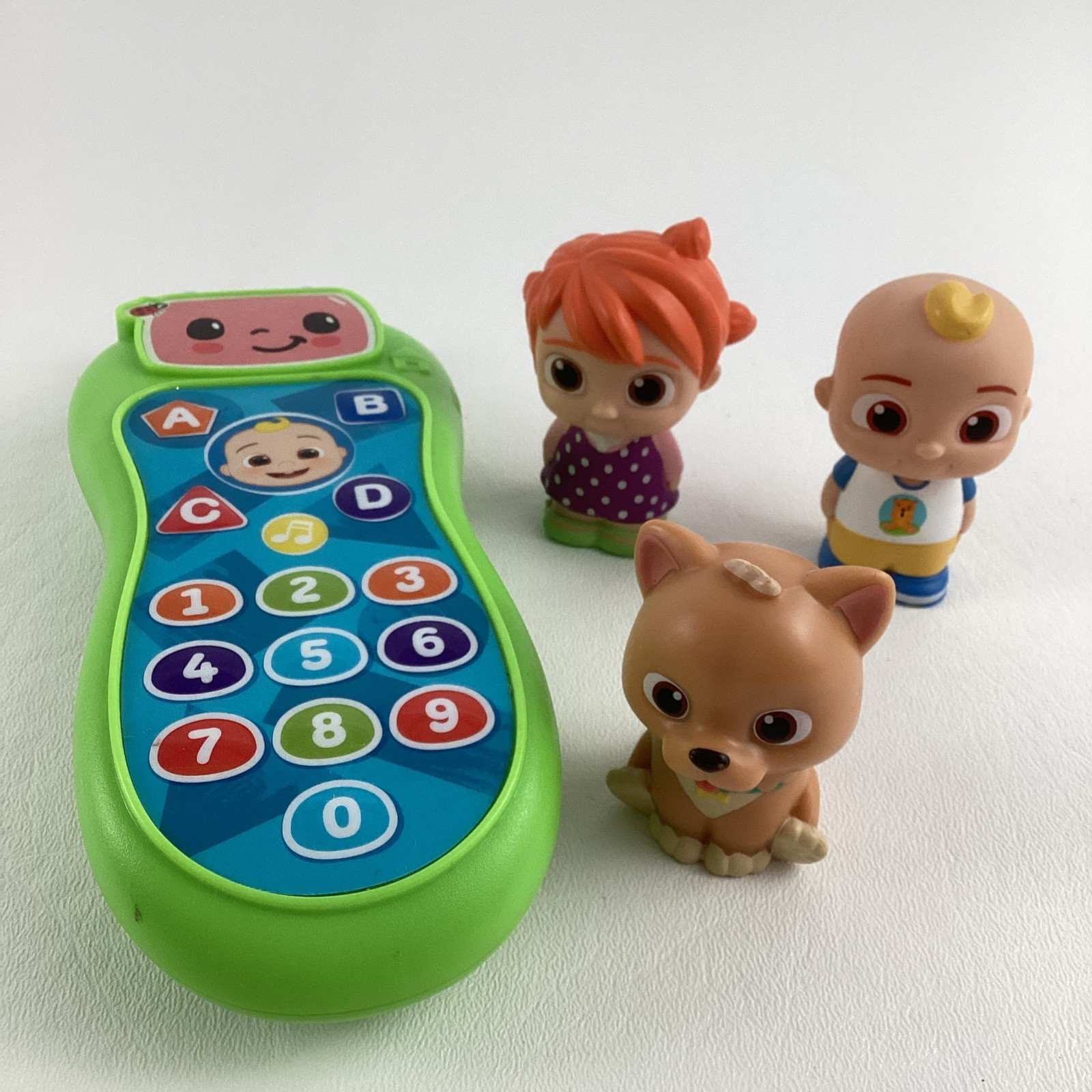 Cocomelon Press & Learn Remote Control Yo Yo JJ Bingo 2&Prime; PVC Figures Lot
