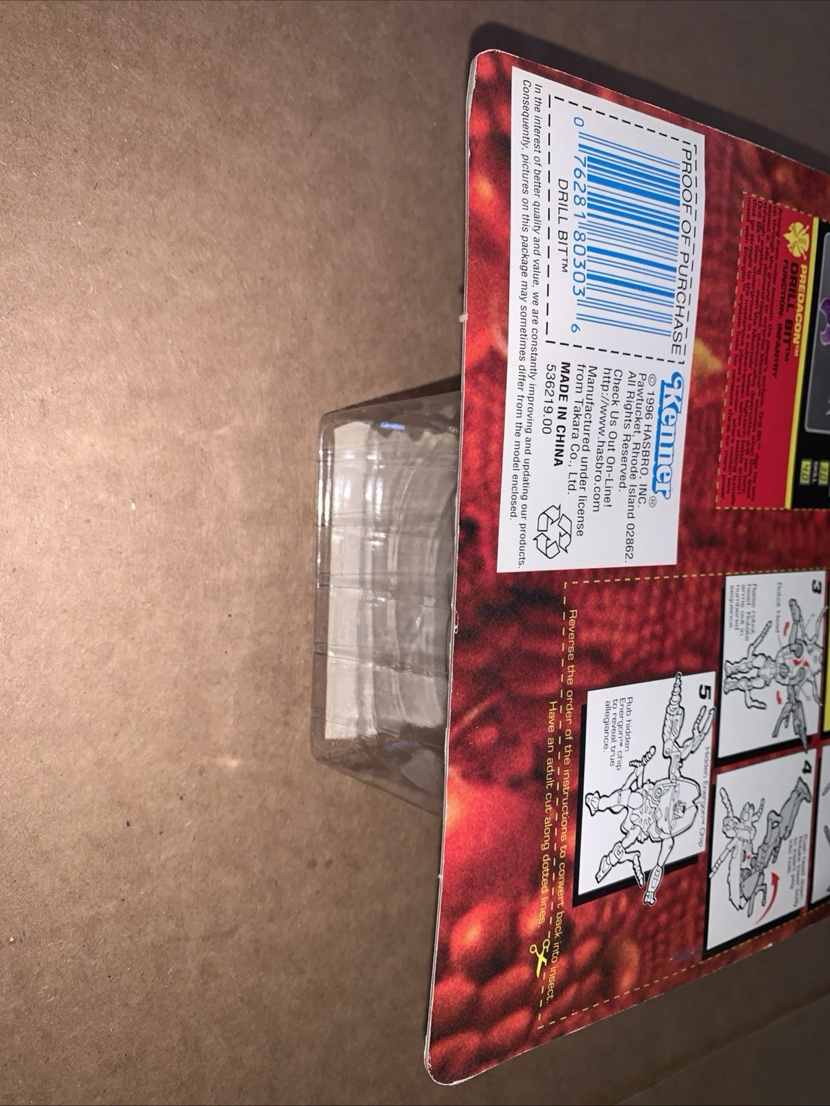 Beast Wars Transformers Drill Bit Predacon Kenner 1996 Action Figure NEW SEALED