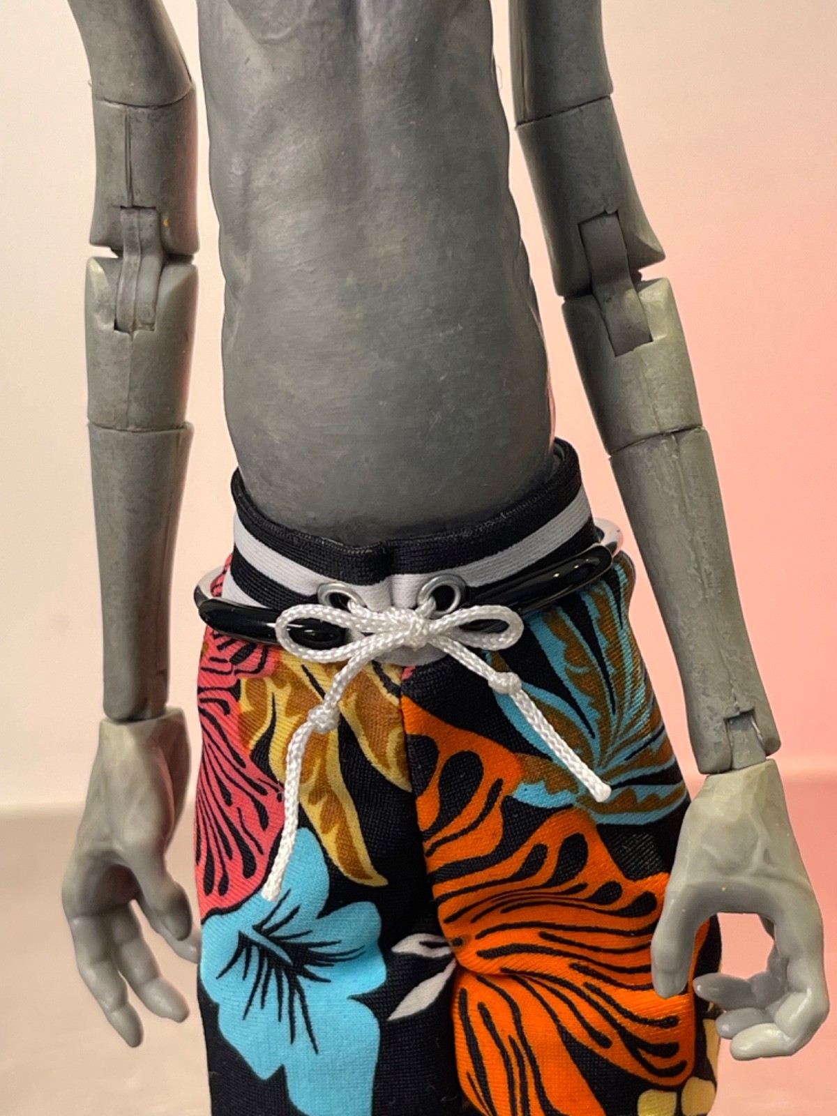 1:6 Scale Custom Grey Vacation Alien Figure 10&Prime; inch Area 51 UFO Art Statue OOAK