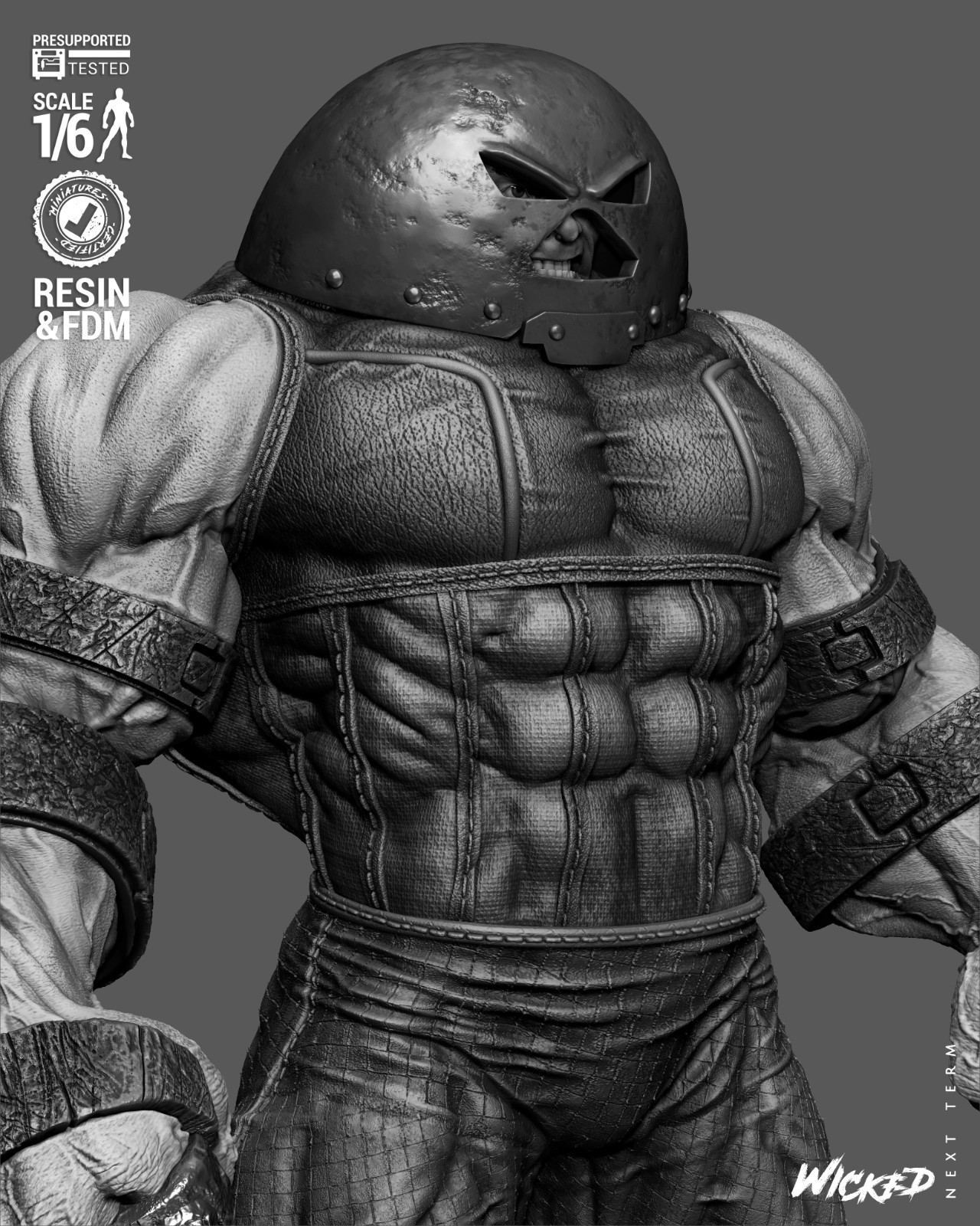 3D Printed Fan Art Juggernaut Comic Version Sculpture by Wicked3d