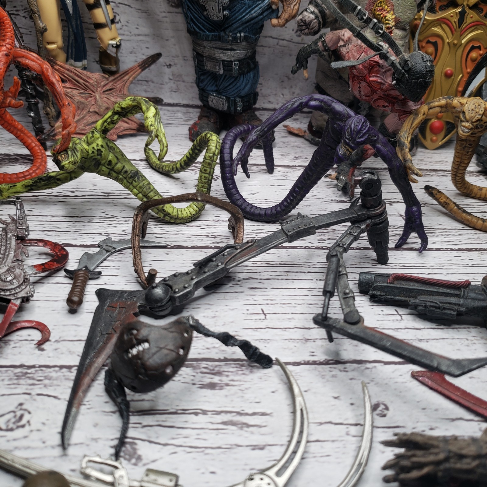Large Mcfarlane Spawn Horror Action Figures Demon With Accessories Weapons Lot
