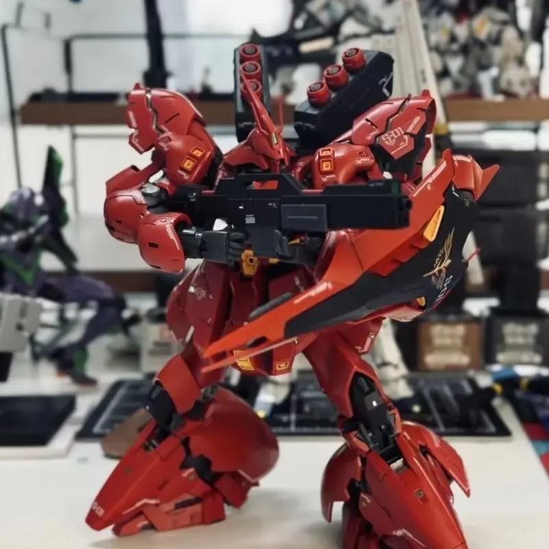 RG 1/144 Sazabi Mecha Assembly Model Kit Anime Collectible Figure Water Decals