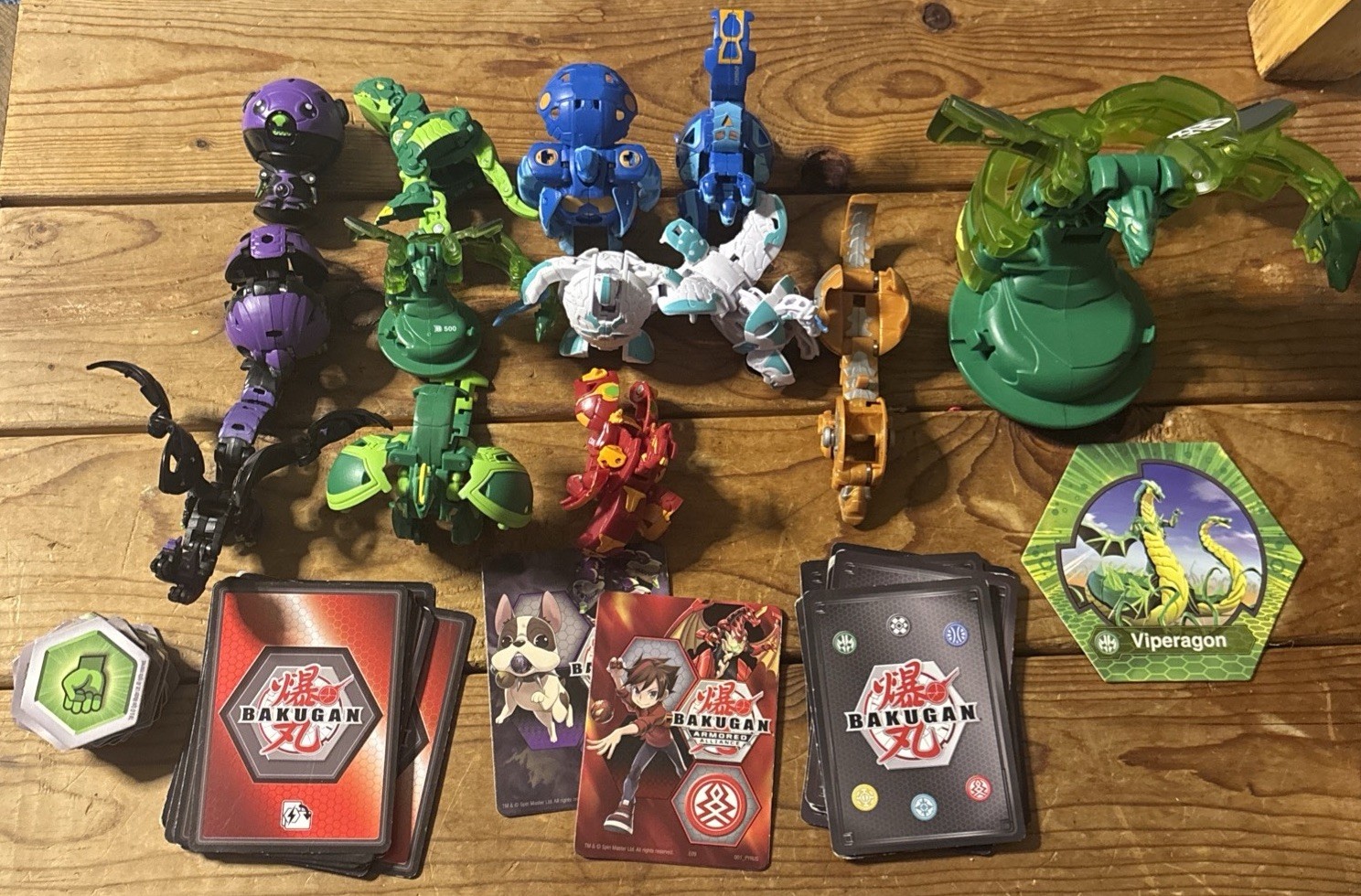 Bakugan Lot Of 60+ Figures & Cards LOOK