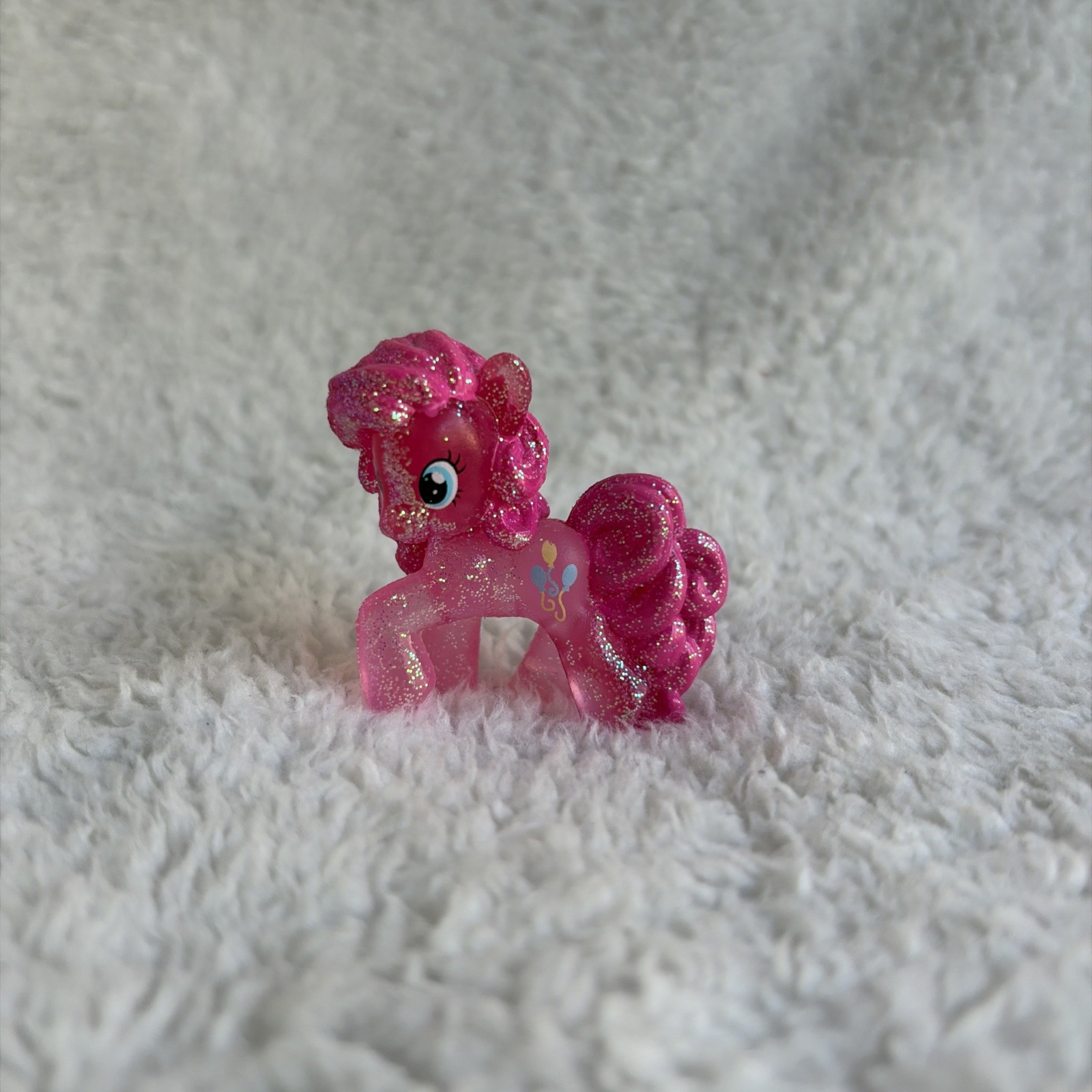 PINKIE PIE Hasbro C-029A Crystal Glitter Translucent MLP Mini Figure ~2&Prime;