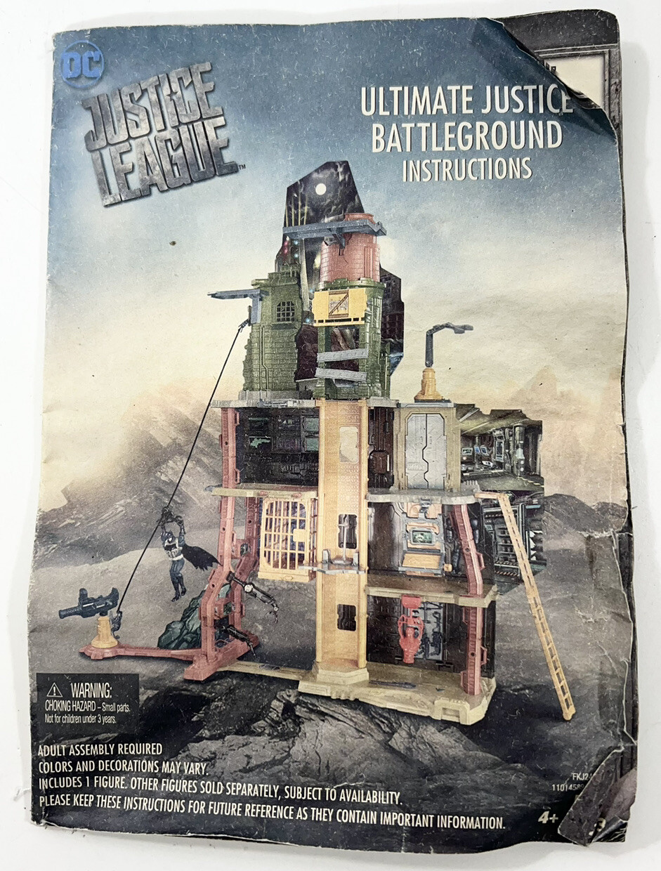 DC Justice League Ultimate Battleground Playset *INSTRUCTIONS MANUAL ONLY