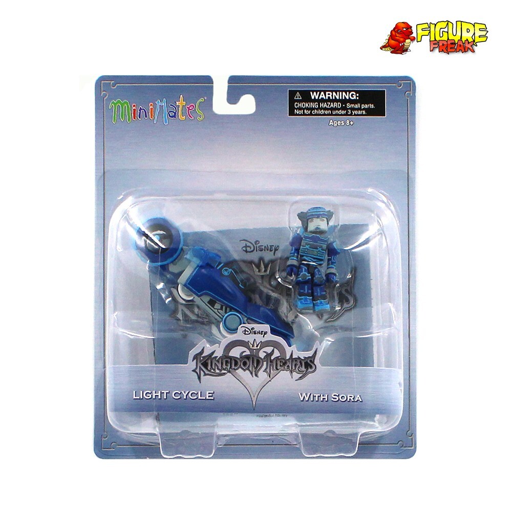 Kingdom Hearts Minimates Deluxe Tron Light Cycle with Space Parnoids Sora