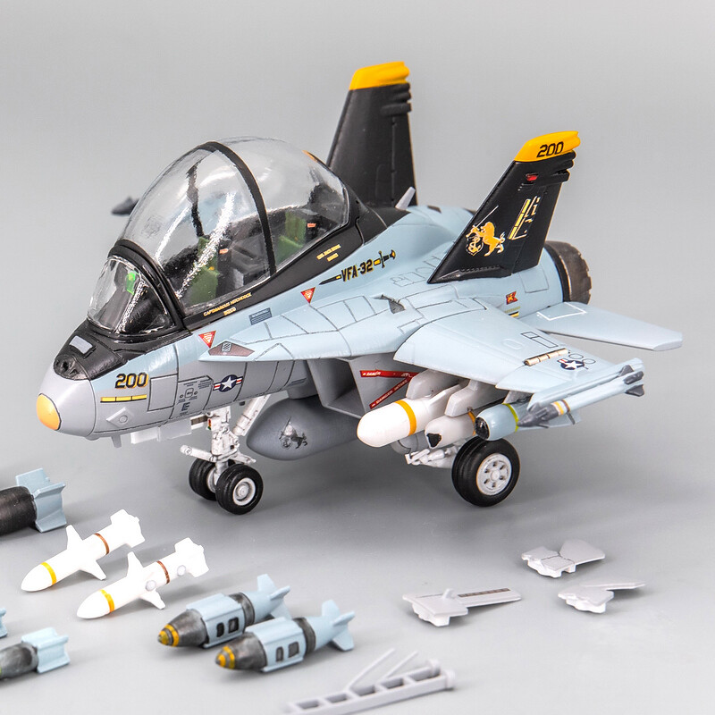 F/A-18F Fighter Aircraft Cute Version 3D Printed static Models