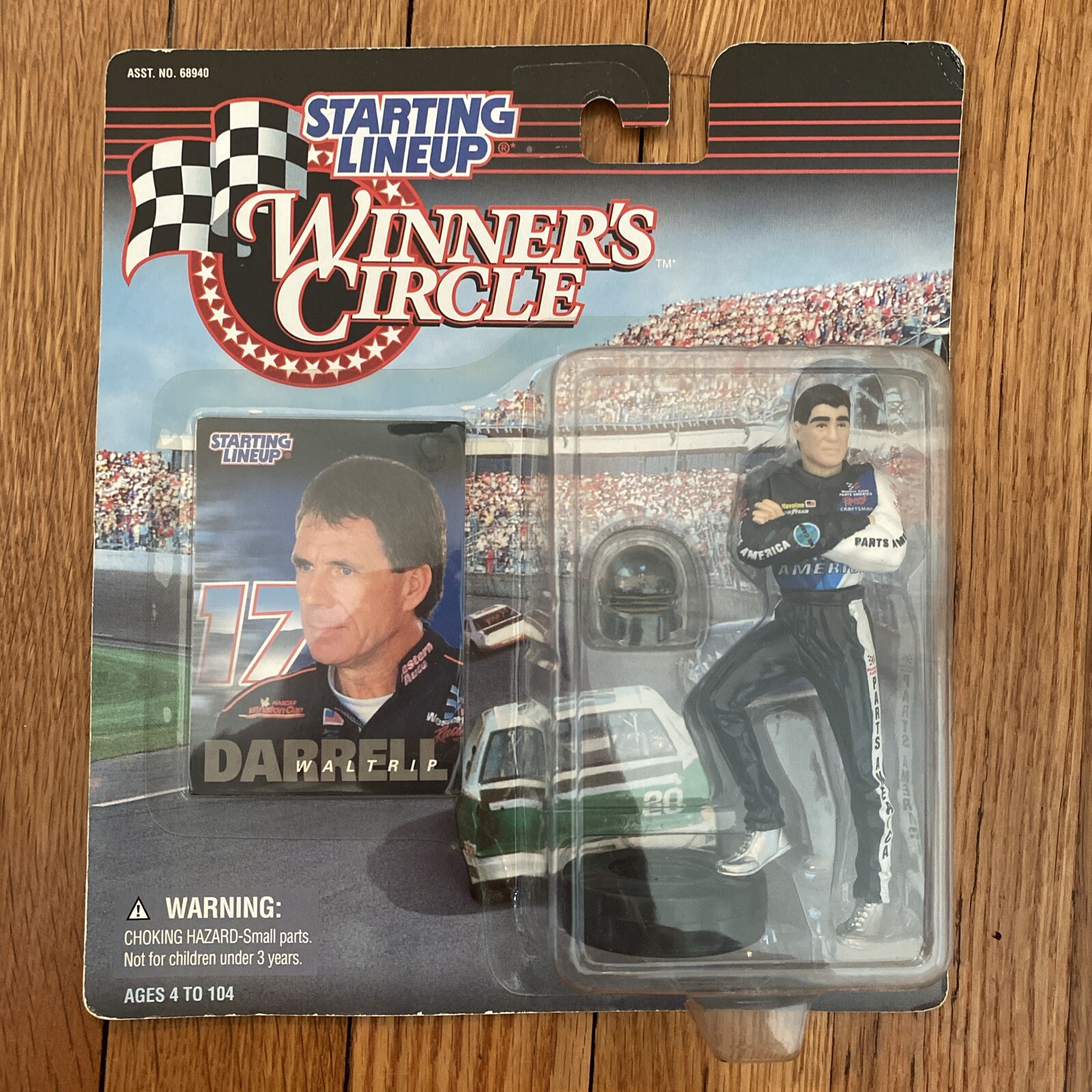 Starting Lineup Darrell Waltrip Figure Winners Circle 1997 With Card Helmet NIP