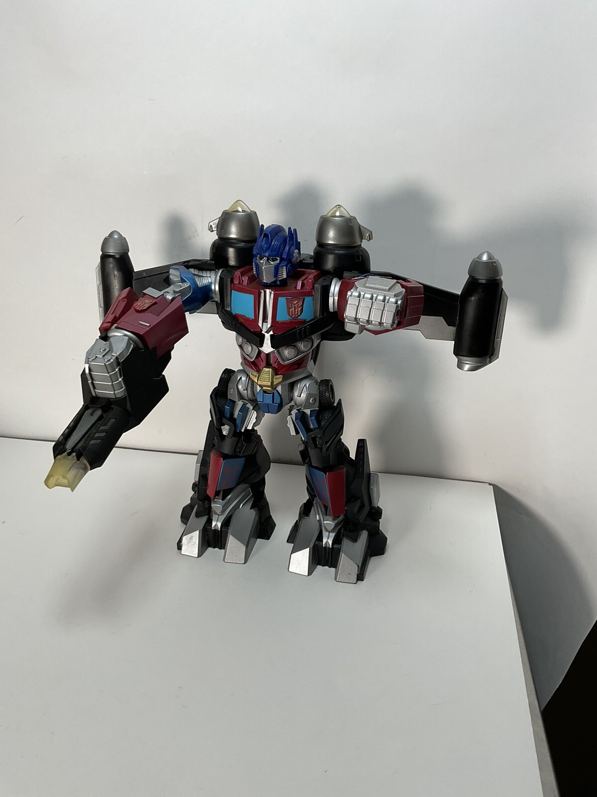 2008 Transformers Mega Power Bots OPTIMUS PRIME Hasbro 12&Prime; Lights Up