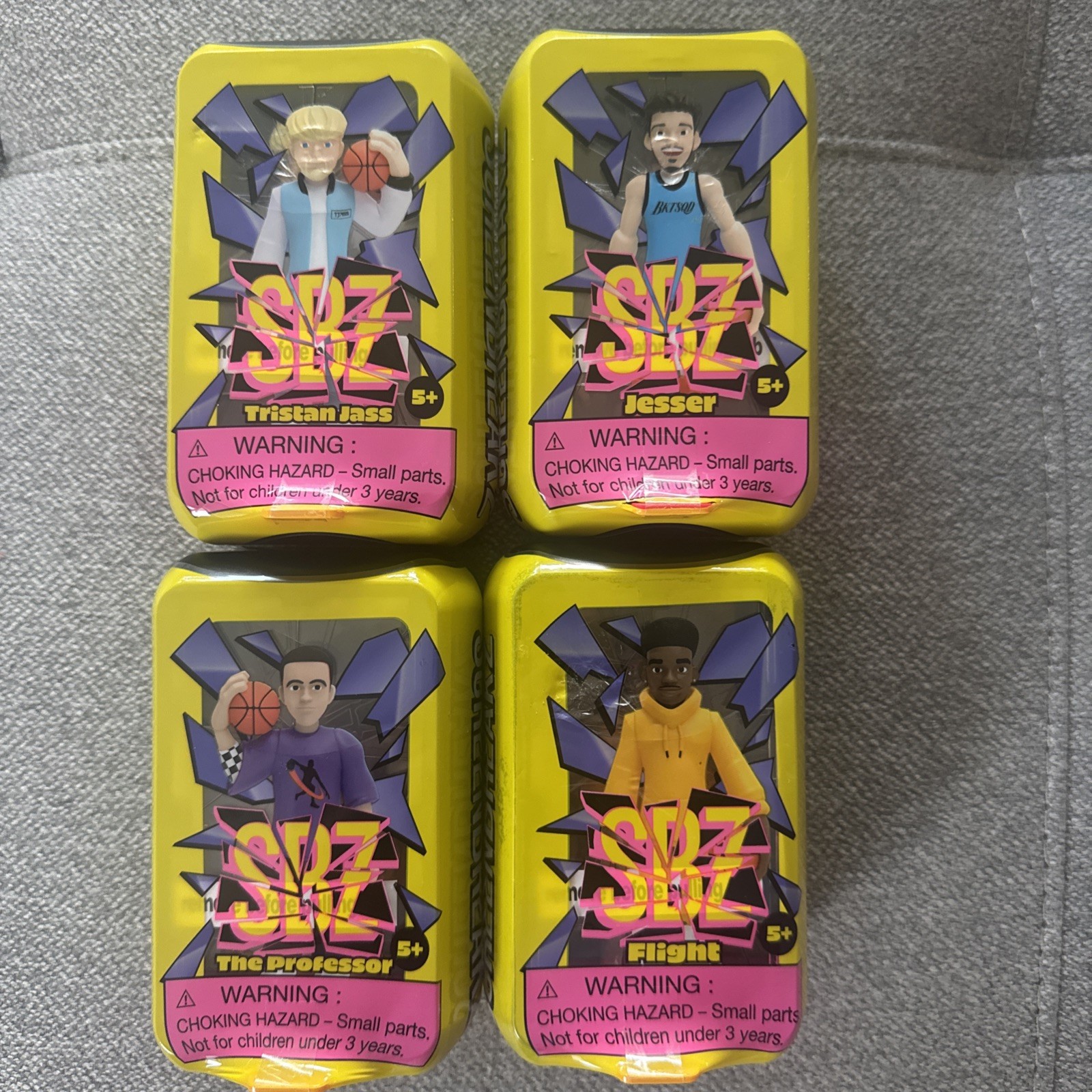 (Lot of 4) ScreenBreakZ Figures: Jesser, Flight, Tristan Jass, The Professor NEW