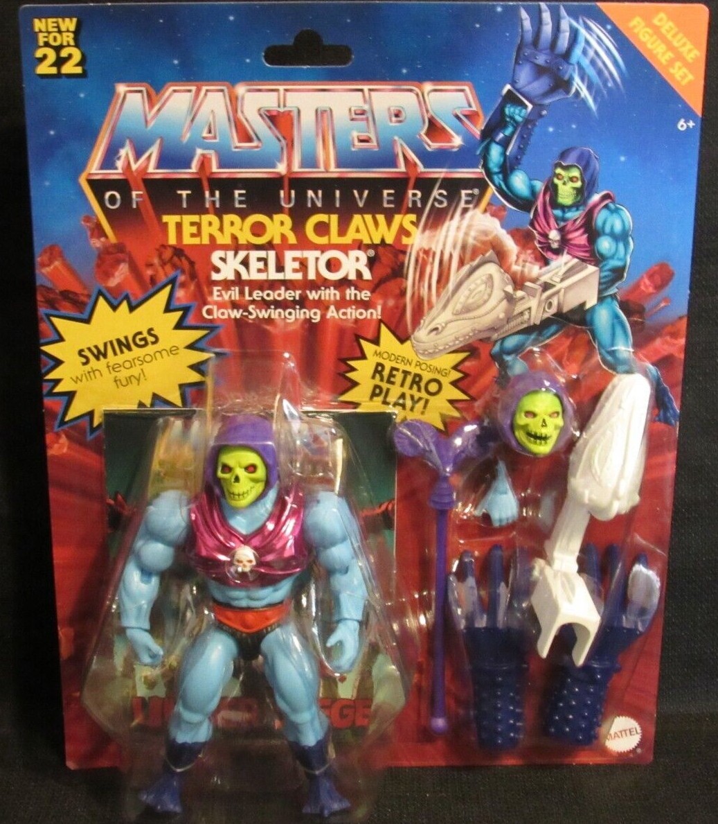MOTU 2021 Retro Play Masters of Universe Terror Claws Skeletor Sealed MOC TG886