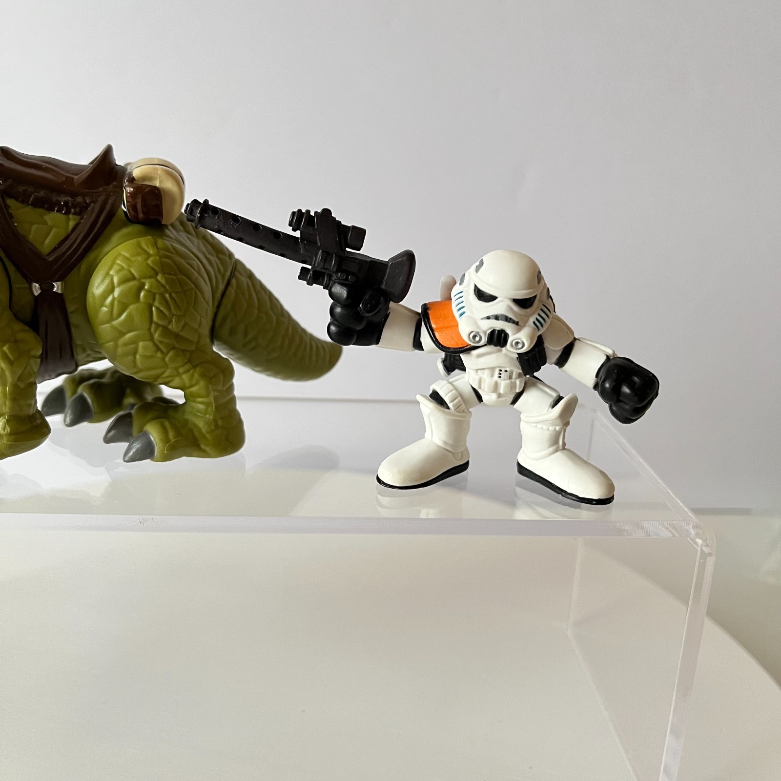 Star Wars Galactic Heroes Dewback & SandTrooper Figure Lot Hasbro Playskool