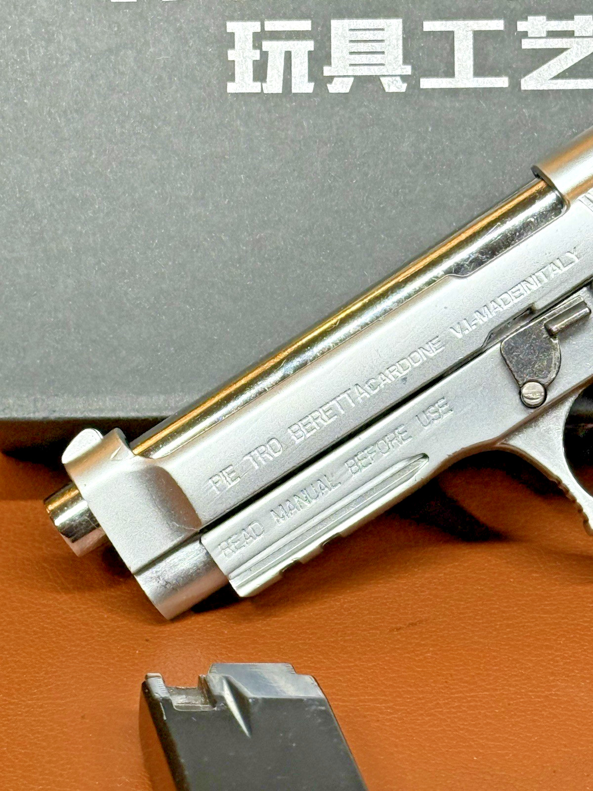 Seiko Beretta M92A1 Shell Eject COLLECTOR Toy Gun 1:2 Italy Model Chrome Matte