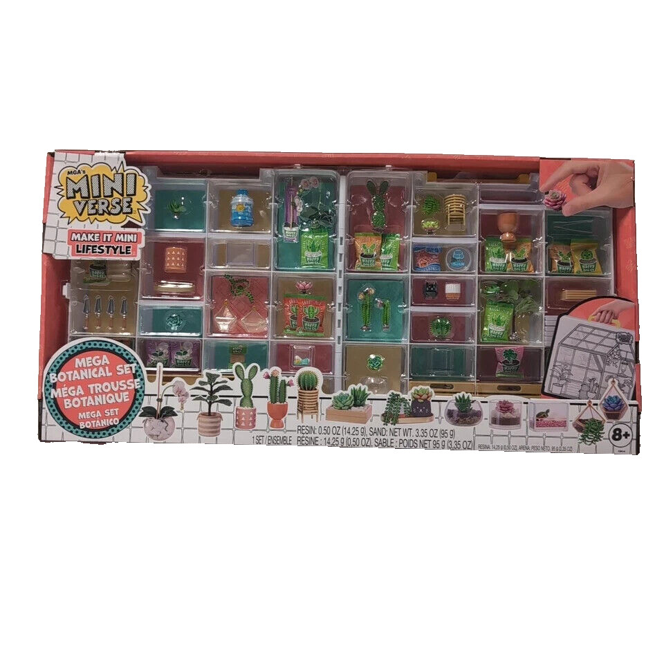 MGA Miniverse Make It Mini Lifestyle Botanical Doll Accessory Cactus Set HUGE