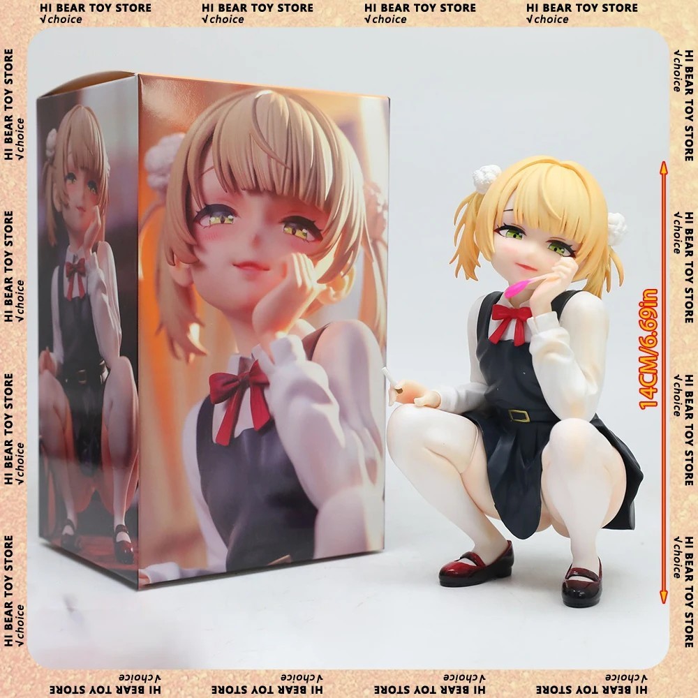 14cm Vtuber Shigure Ui Figure Model Collection Dolls Toy Birthday Gift