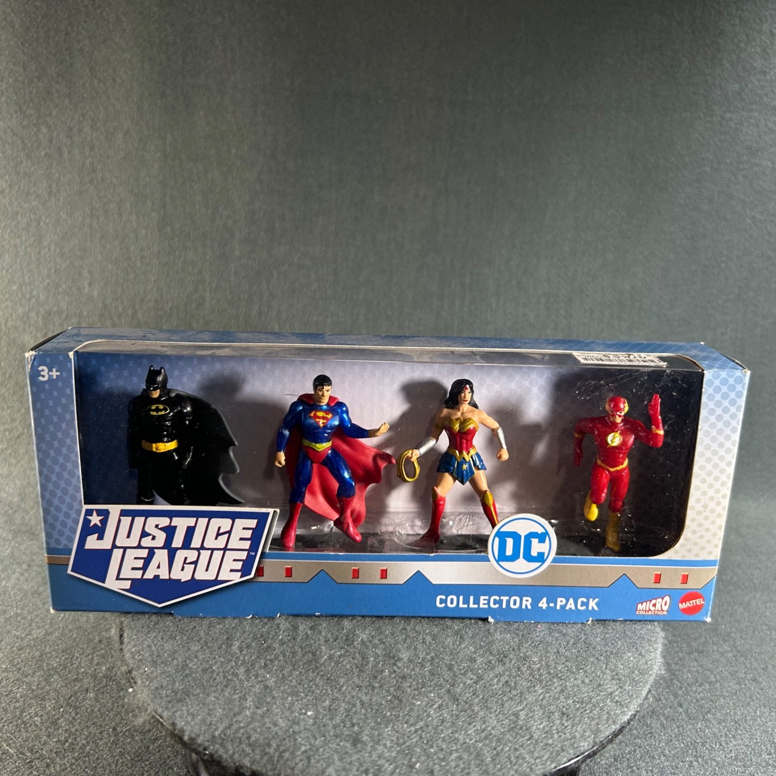 DC Micro Collection Justice League Mini Figure Set 4 Pack Cake Topper Mattel