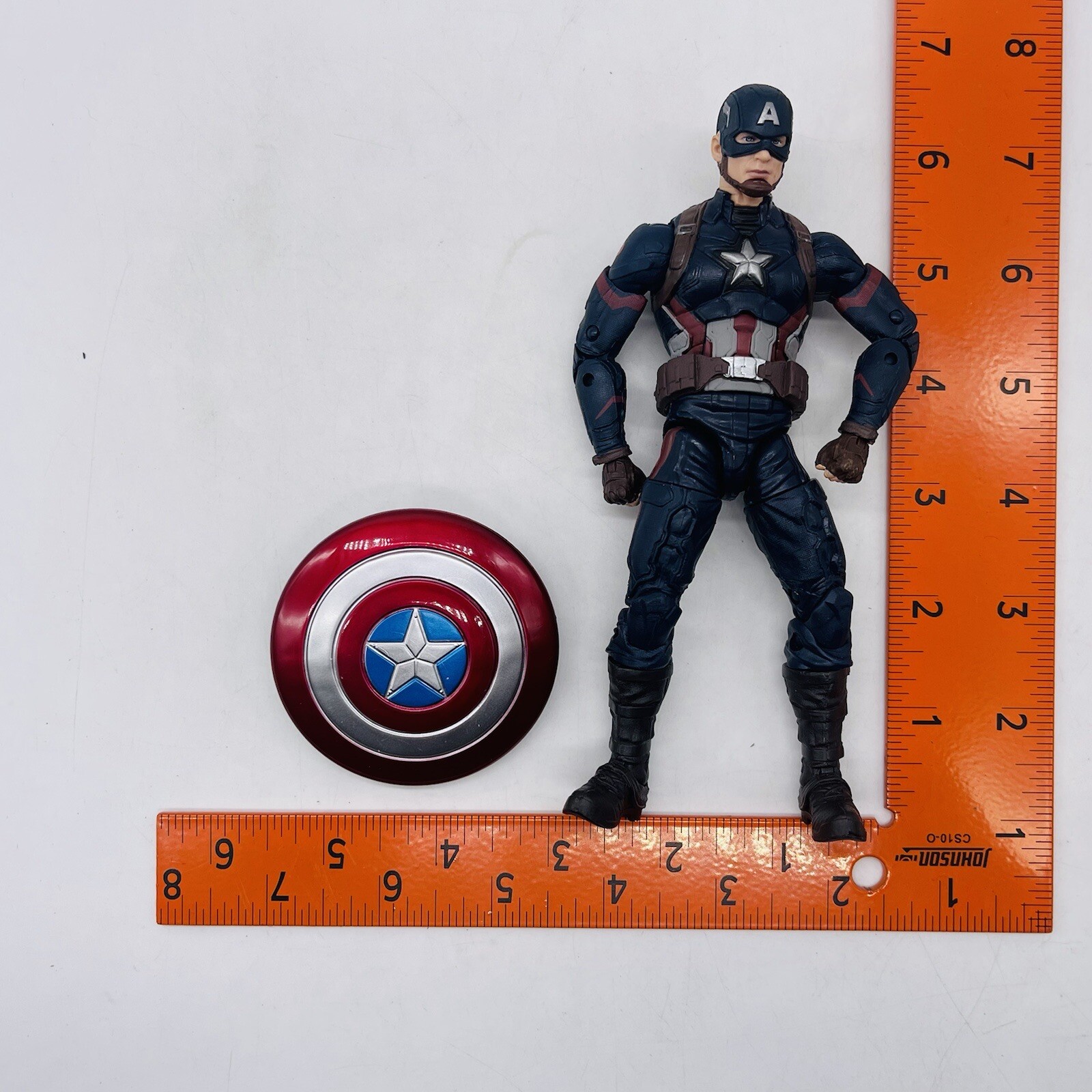 Captain America From Marvel Legends Studios 10 Year Civil War 2 Pk 6&Prime; Loose MCU