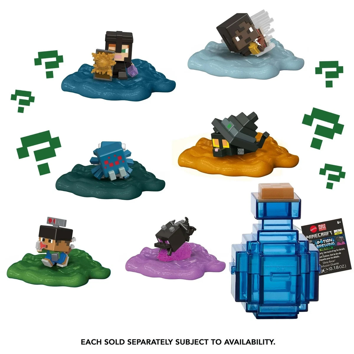 Minecraft (Blind Box) – 1 Single Mini Mode Potion Brewing Mob Reveal Figures