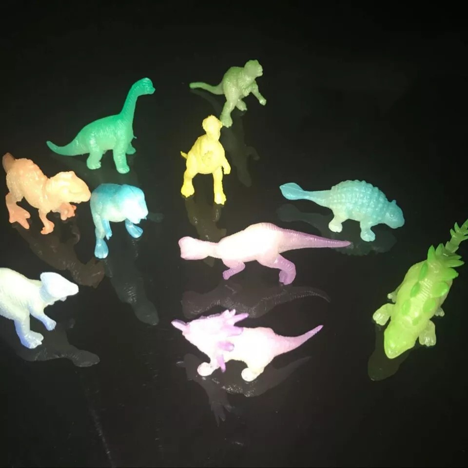 Figurine Dinosaur Phosphorescent Bundle 16 Pièces Child Toy Light Dark