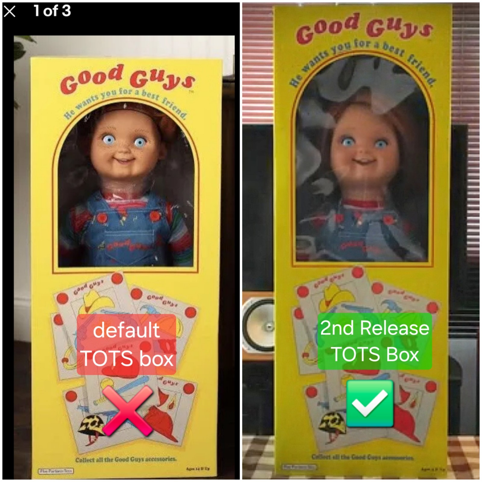 Child&rsquo;s Play Chucky Good Guys Doll TRUE 1:1 Screen Accurate Box Trick or Treat