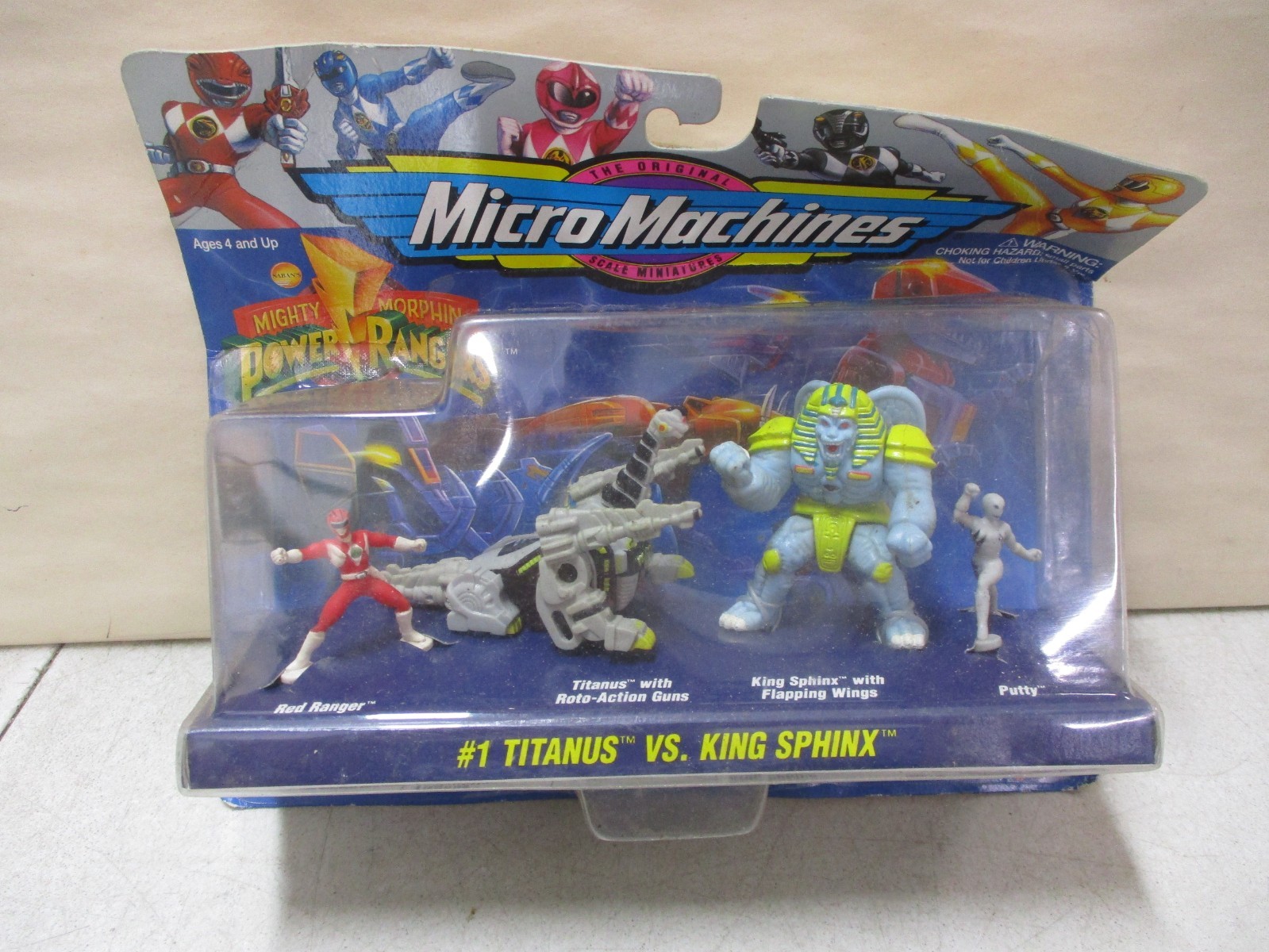 1994 Micro Machines Mighty Morphin Power Rangers Titanus vs. King Sphinx