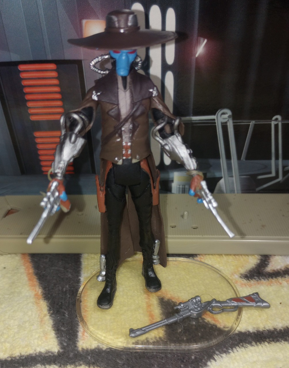 STAR WARS HASBRO CLONE WARS CW22 Cad Bane 2009 Complete Loose 1:18 #384