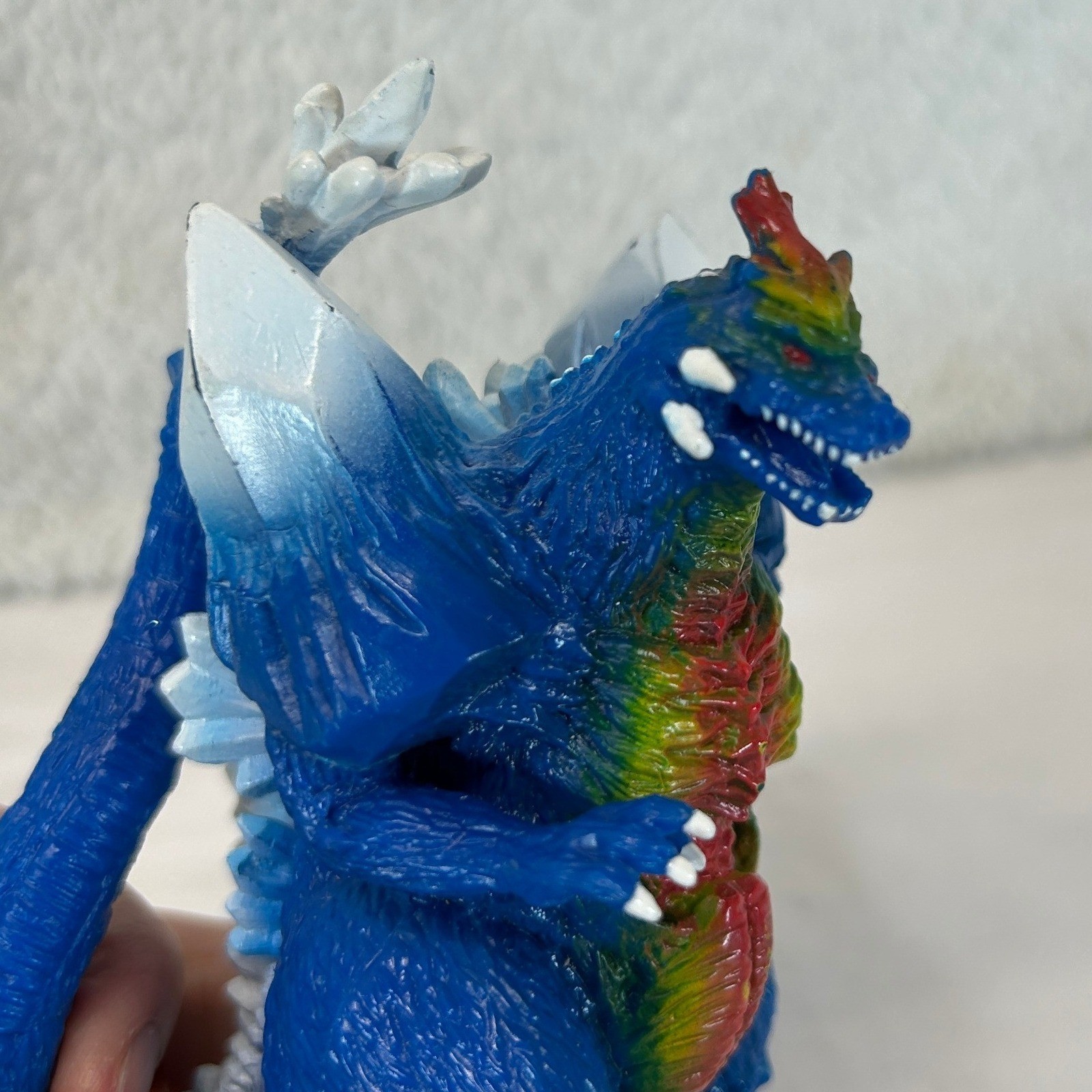 Trendmasters SpaceGodzilla 1994 Blue Vinyl Action Figure 5 Inch Toho Kaiju Toy