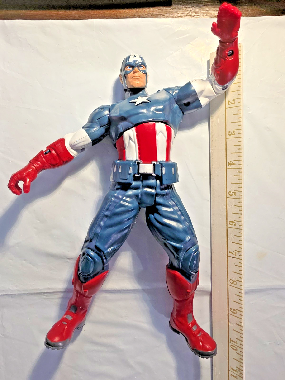 Captain America Talking 10 In. Action Figure 2012 Marvel -Sound Works No Shield