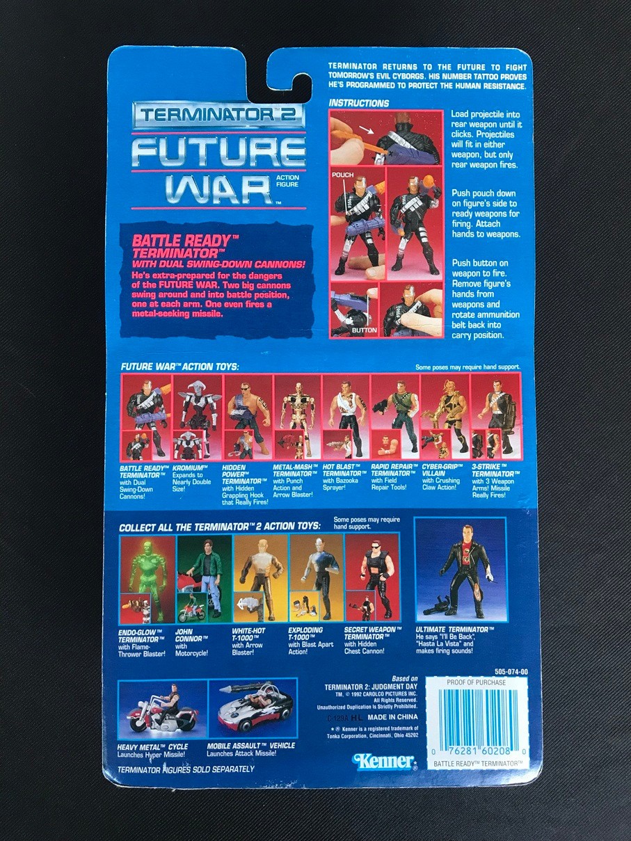 Terminator 2 Future War Battle Ready Terminator 1992 Kenner