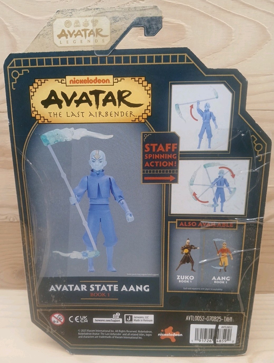 Nickelodeon Avatar The Last Airbender Avatar State Aang Book 1 Figure New