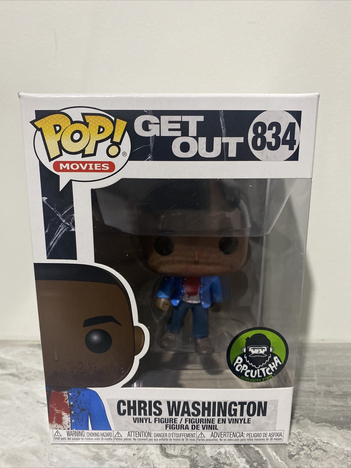 Pop Vinyl – Chris Washington – Get Out – #834 – Popcultcha Sticker