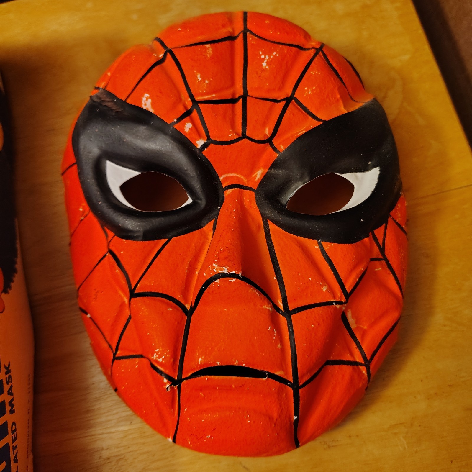 1972 Ben Cooper Silver Age Spiderman Complete Mask and Costume USED