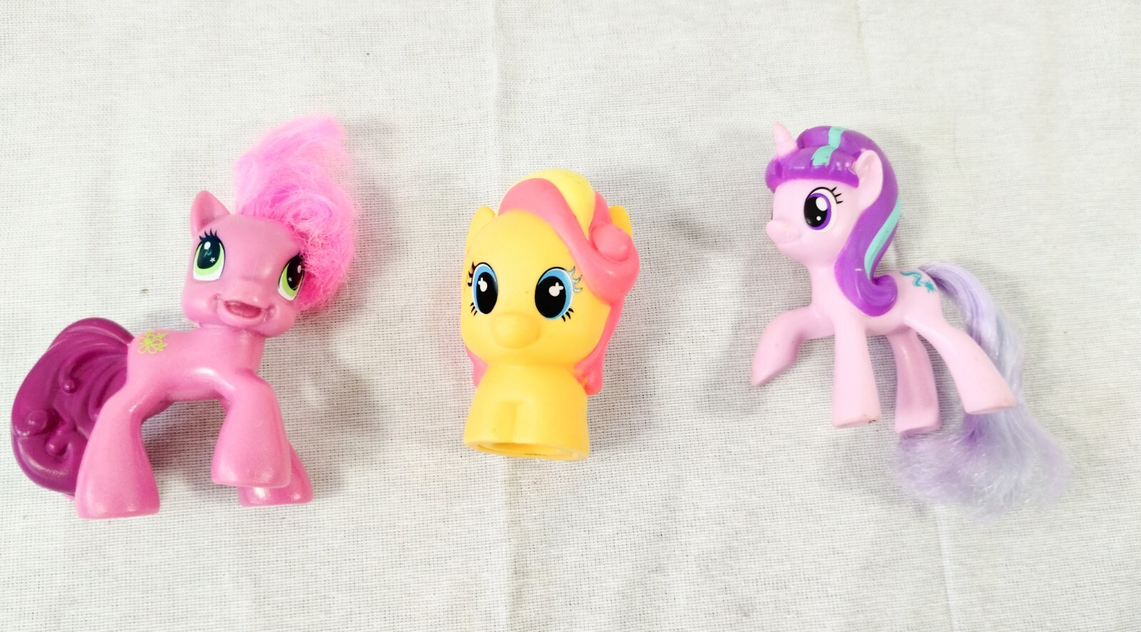 Lot Of 3 My Little Pony Mixed Lot Purple Pink Yellow
