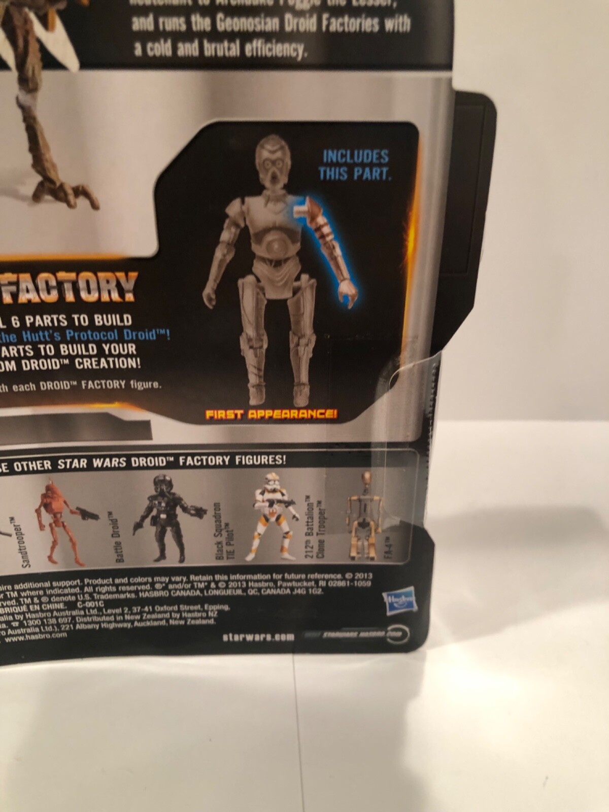 Sun Fac STAR WARS Legacy Collection Droid Factory MOC NEW
